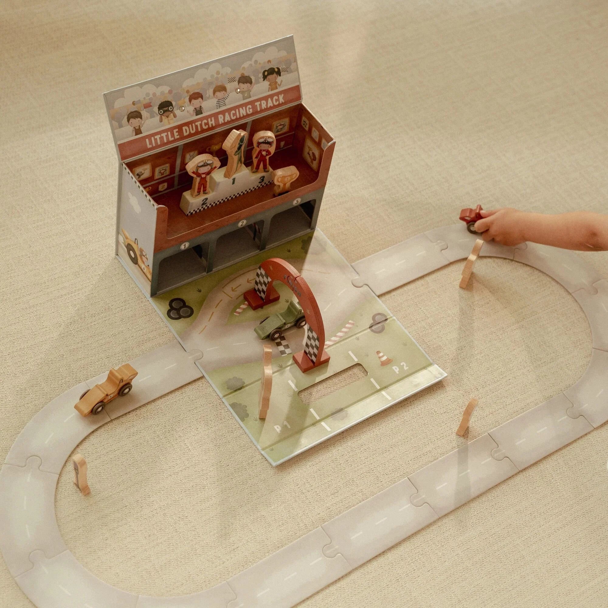 Wooden Play Case Racetrack