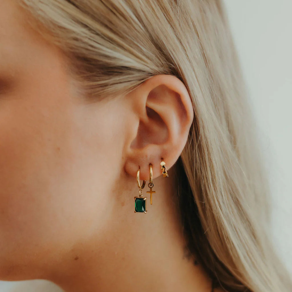 Katyb Jewellery - Earrings - Hex Hoop