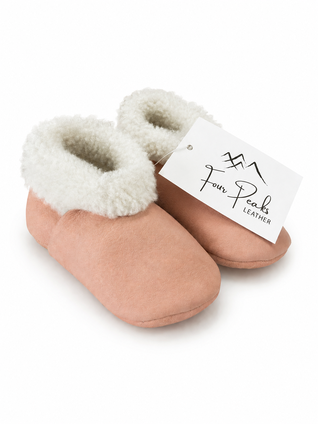 Lambskin Booties - Salmon Pink