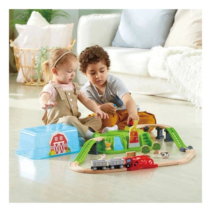 Hape - Countryside Train Bucket Set