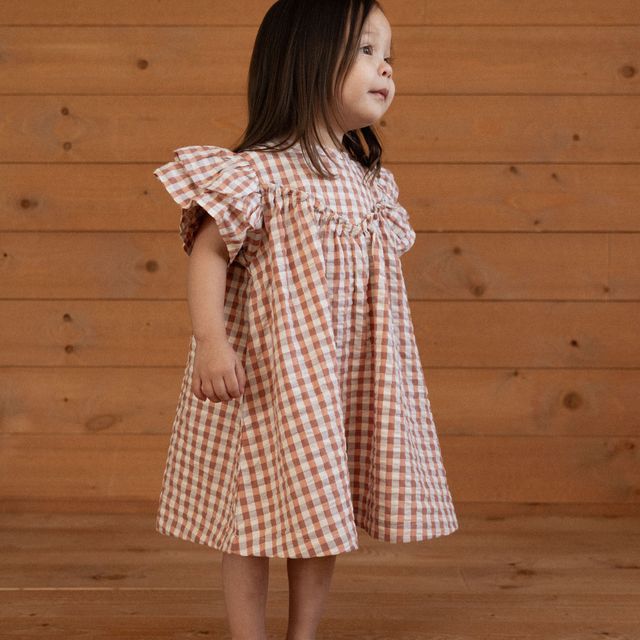 Nature Baby - Una Dress - Dandelion Gingham