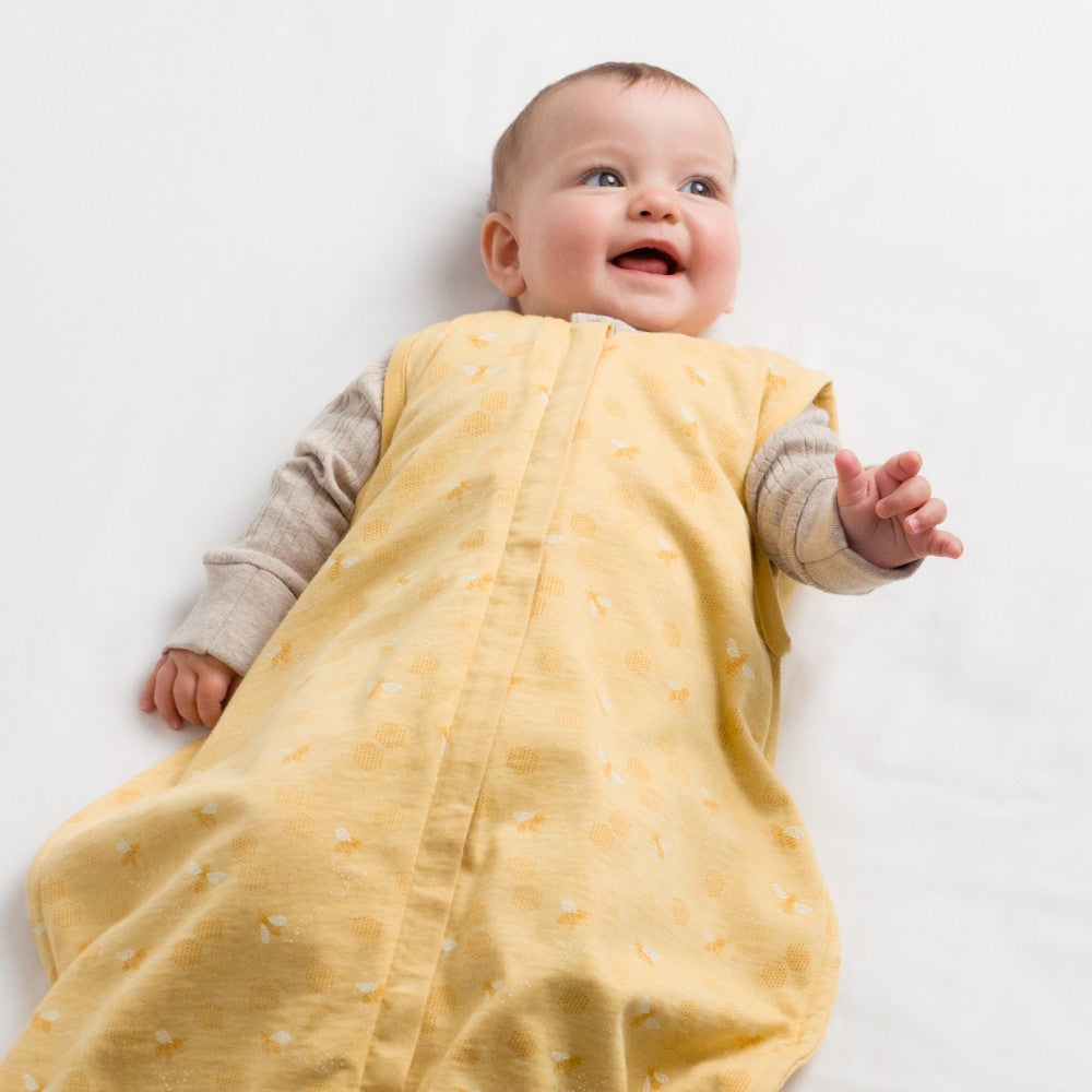 Woolbabe - Summer Sleeping Bag 3 - 24M - Buttercup Bees