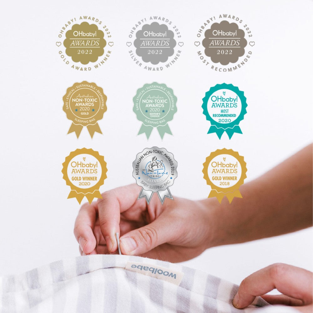 Woolbabe - Summer Sleeping Bag 3 - 24M - Buttercup Bees