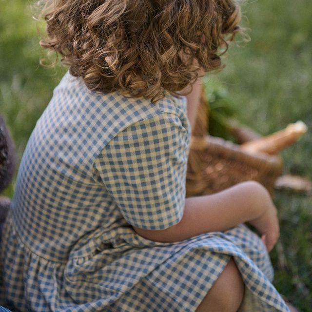 Nature Baby - Saturday Dress - Blue Gingham