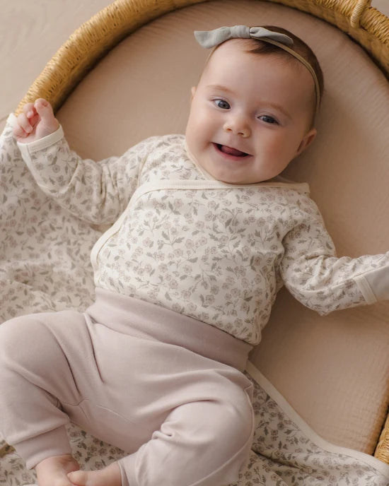 Quincy Mae - Bodysuit + Pant Set - Floret Lilac