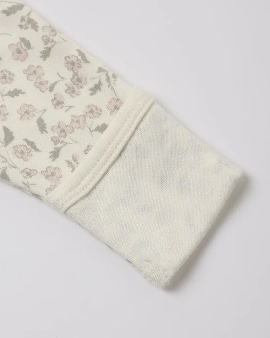 Quincy Mae - Bodysuit + Pant Set - Floret Lilac