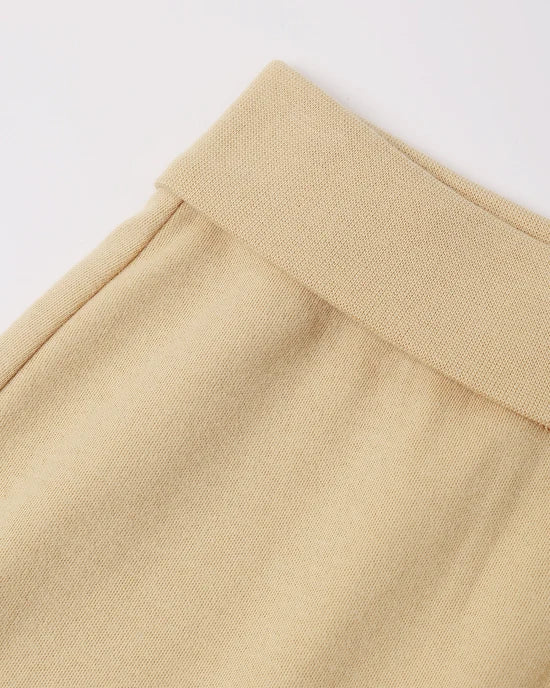 Quincy Mae - Bodysuit + Pants Set - Pears Butterscotch