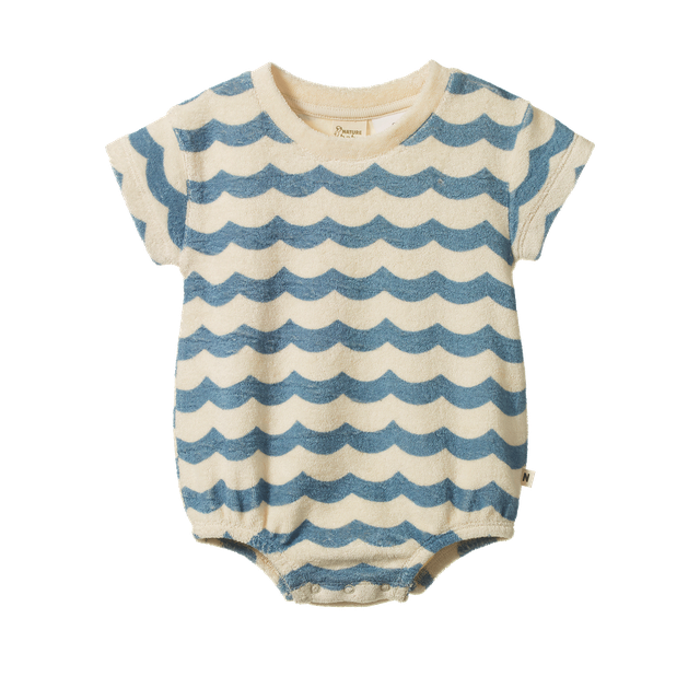 Nature Baby - Juno Romper Terry - Waves