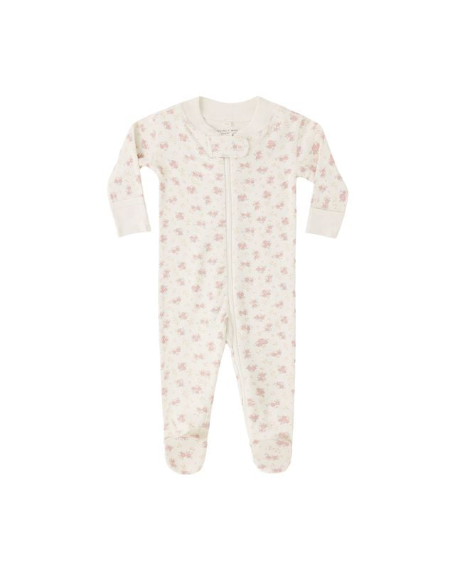 Quincy Mae - Zip Long Sleeve Sleeper Footie - Flower Field