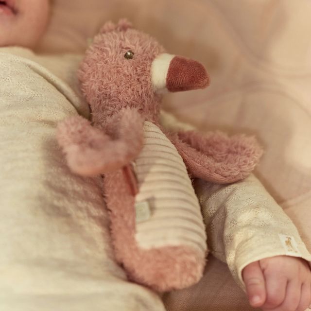 Safari Friends - Flamingo Rattle Squeaker