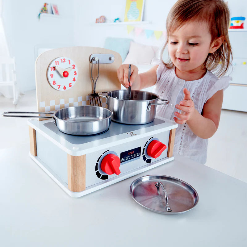 Hape - 2-in-1 Kitchen & Grill Set