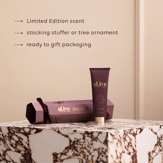 Al.ive - Hand Cream Cracker - Sweet Plum + Berries