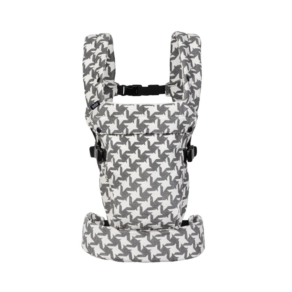 Boba Auri Baby Carrier - Grey Houndstooth