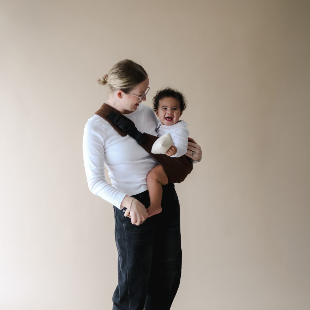 Boba Buddy Toddler Hip Carrier - Brown Cord