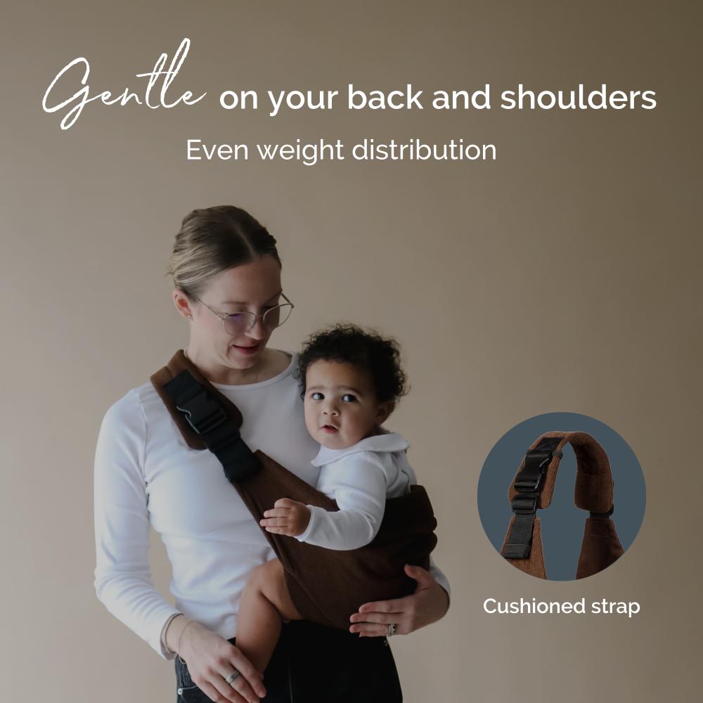 Boba Buddy Toddler Hip Carrier - Brown Cord