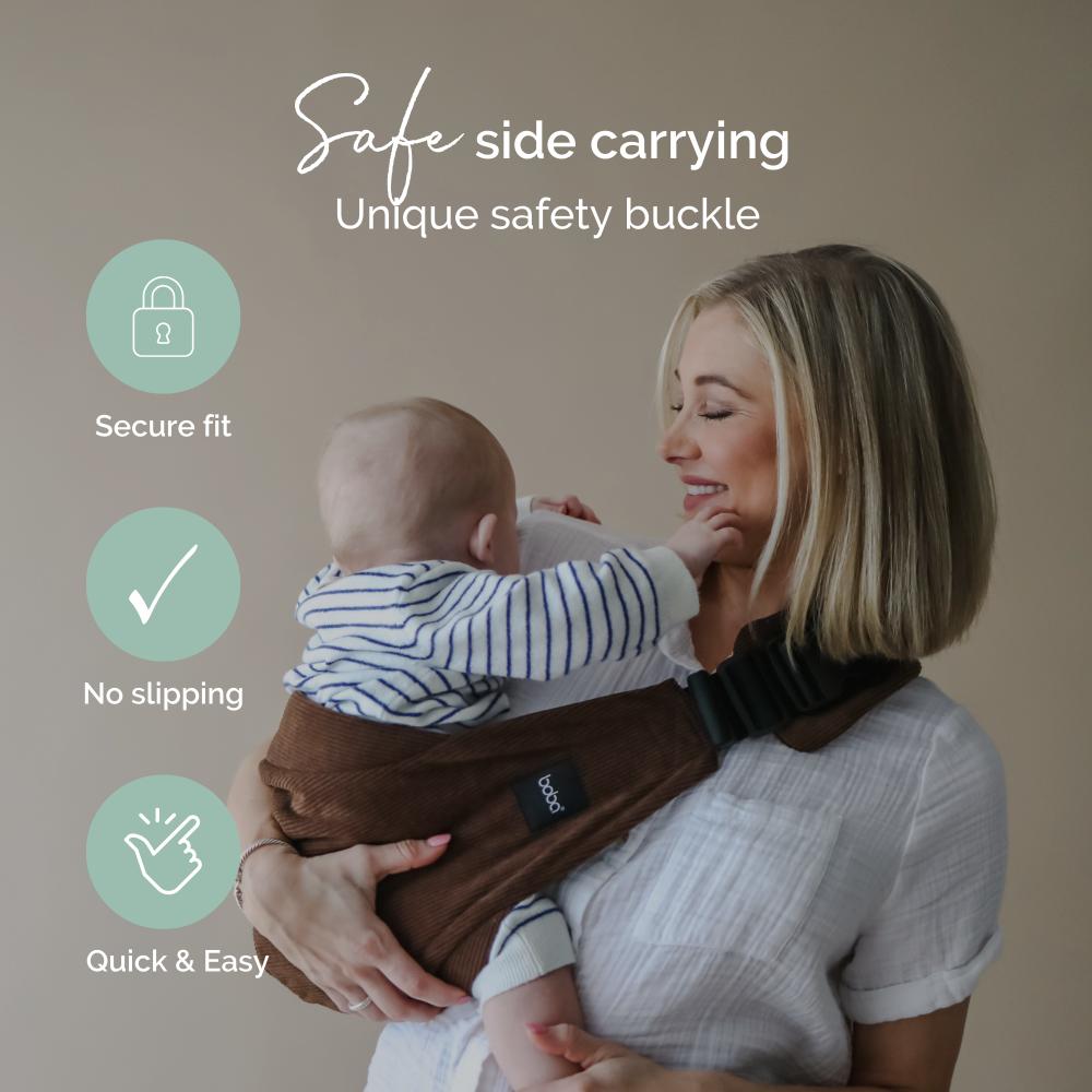 Boba Buddy Toddler Hip Carrier - Brown Cord