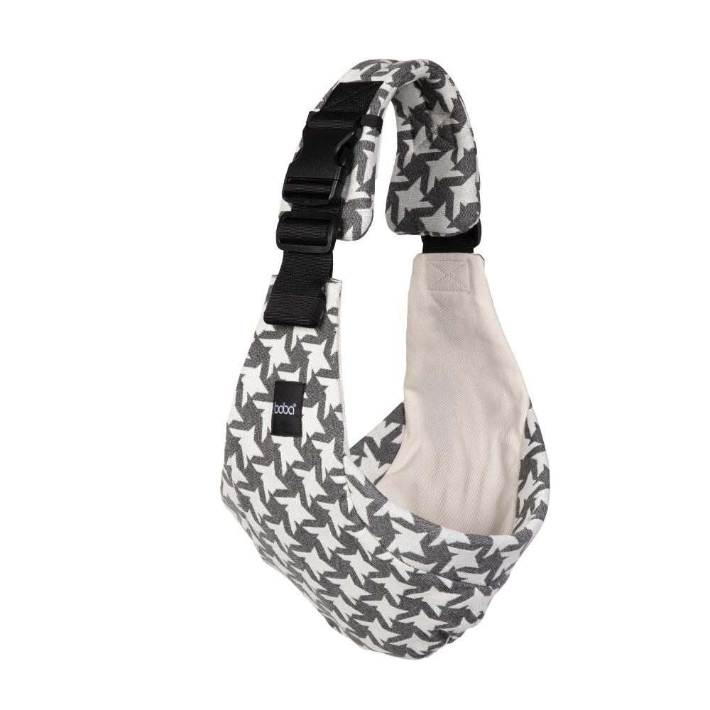 Boba Buddy Toddler Hip Carrier - Grey Houndstooth