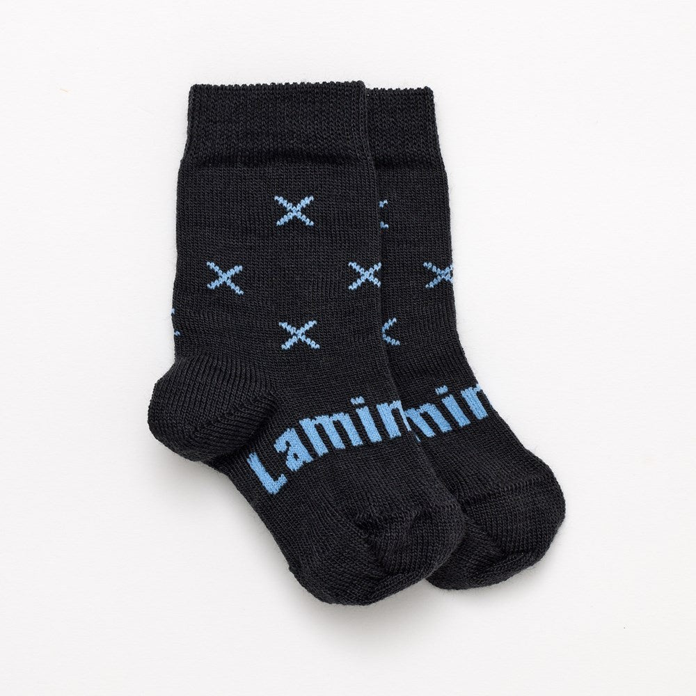 Lamington - Merino Crew Socks - Baltic 2-4Y