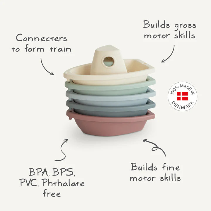 Mushie - Bath Boats Play Set