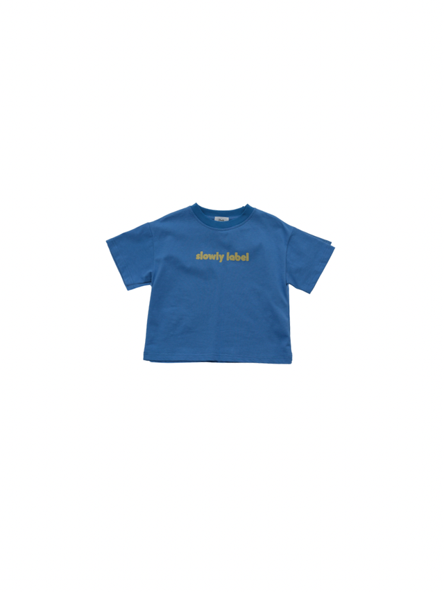 Slowly Label - See The World Tee - Blue