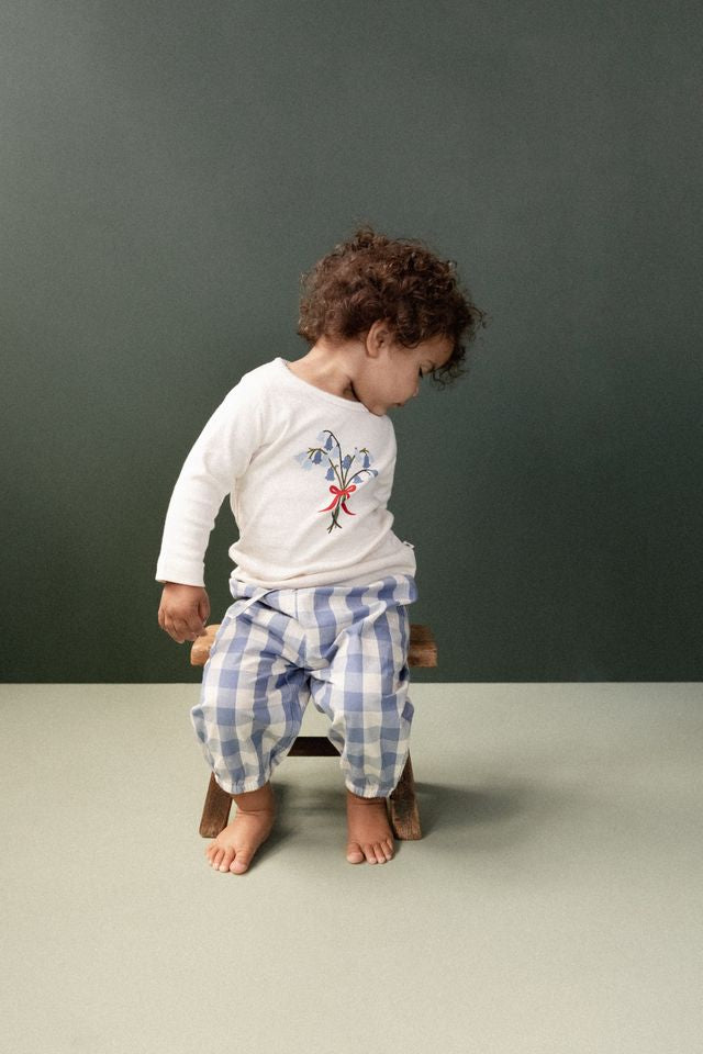 Nature Baby - Long Sleeve Cloud Tee - Bluebelle Natural