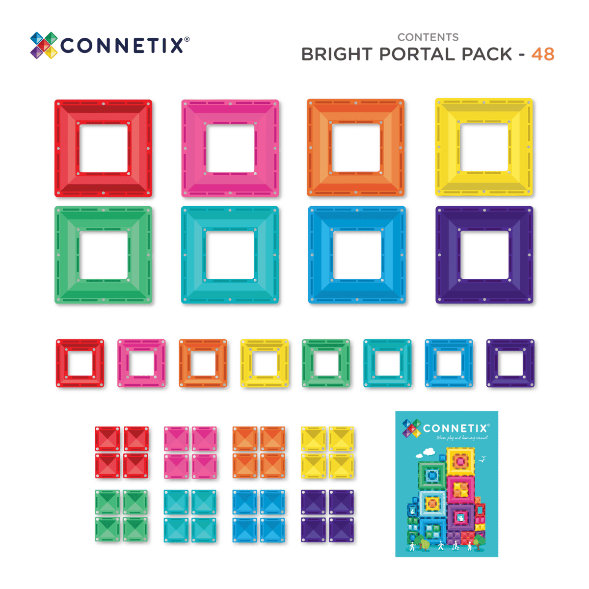 Connetix - Bright Portal Pack 48pc
