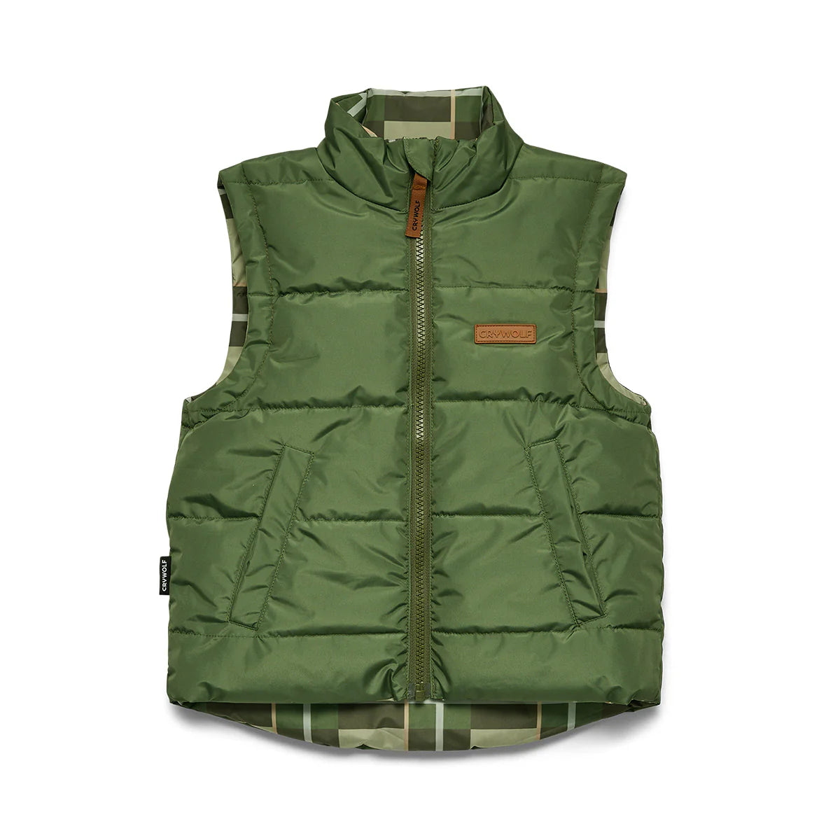 Crywolf - Reversible Eco-Vest - Field Plaid