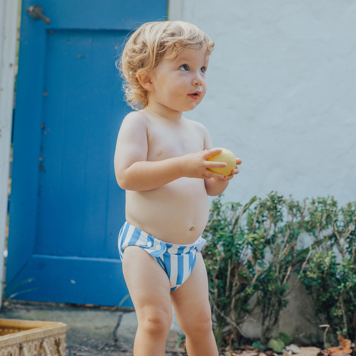 Crywolf - Reusable Swim Nappy - Deep Sea Stripe
