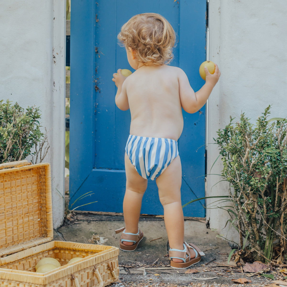 Crywolf - Reusable Swim Nappy - Deep Sea Stripe