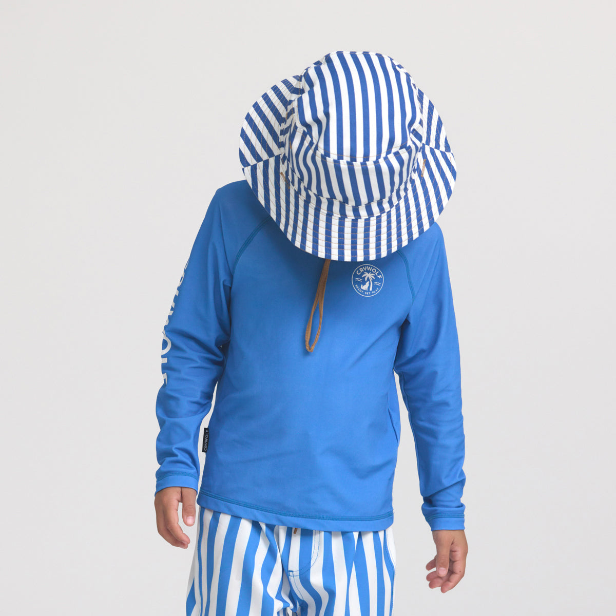 Crywolf - Reversible Bucket Hat - Deep Sea Stripe