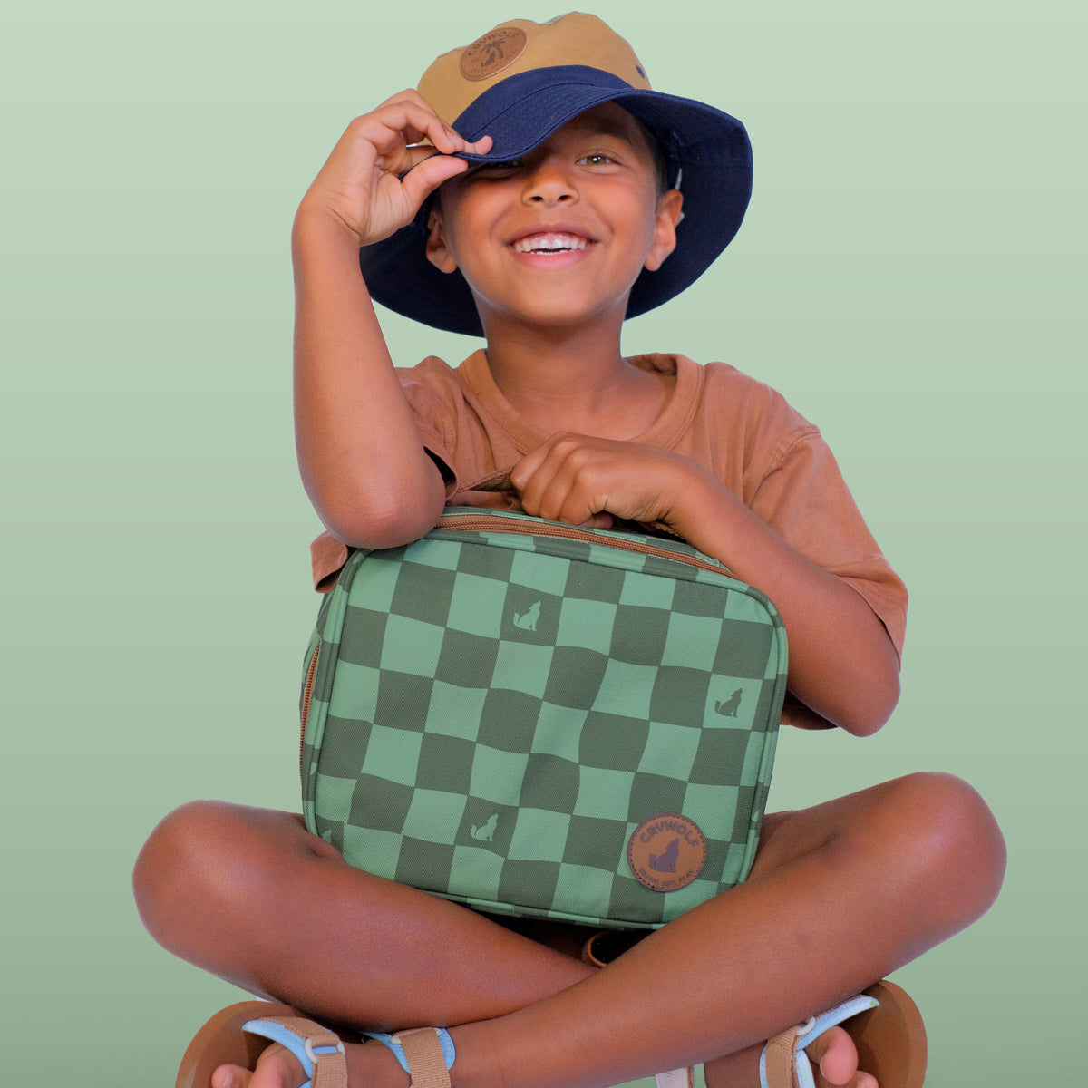 Crywolf - Everyday Lunch Bag - Green Check