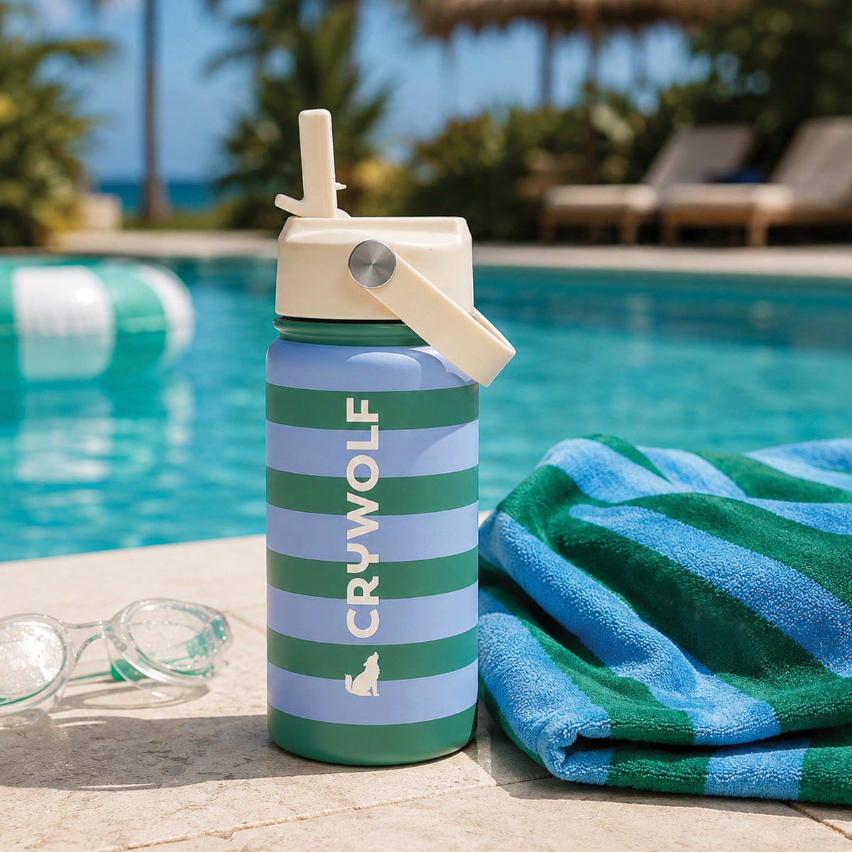 Crywolf - Drink Bottle 400ml - Deck Stripe