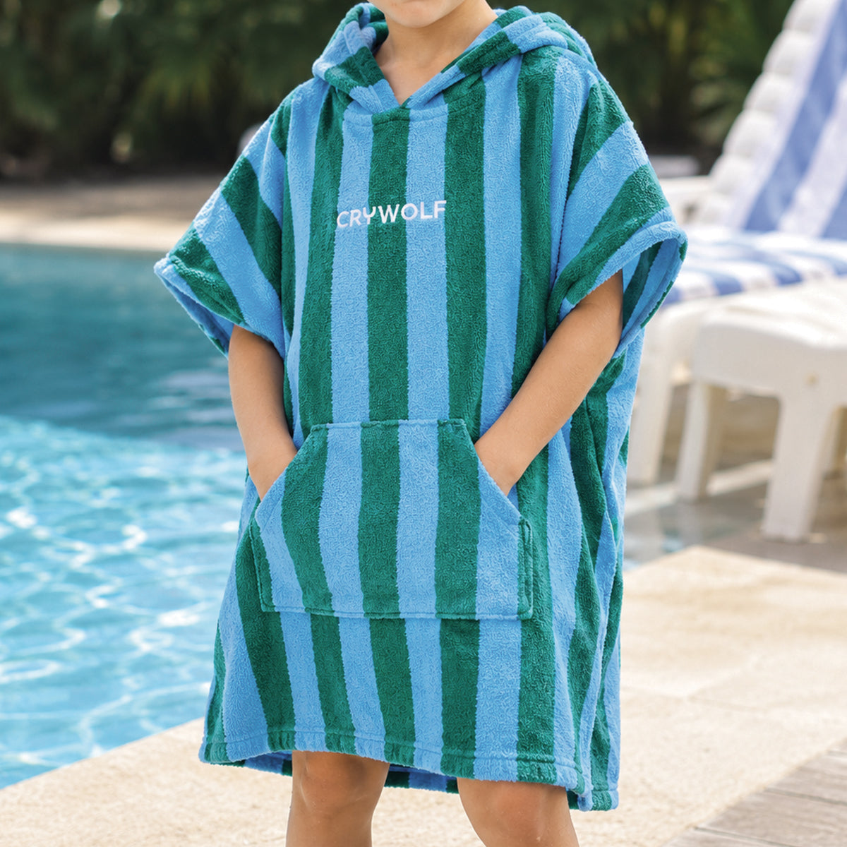 Crywolf - Hooded Towel - Deck Stripe