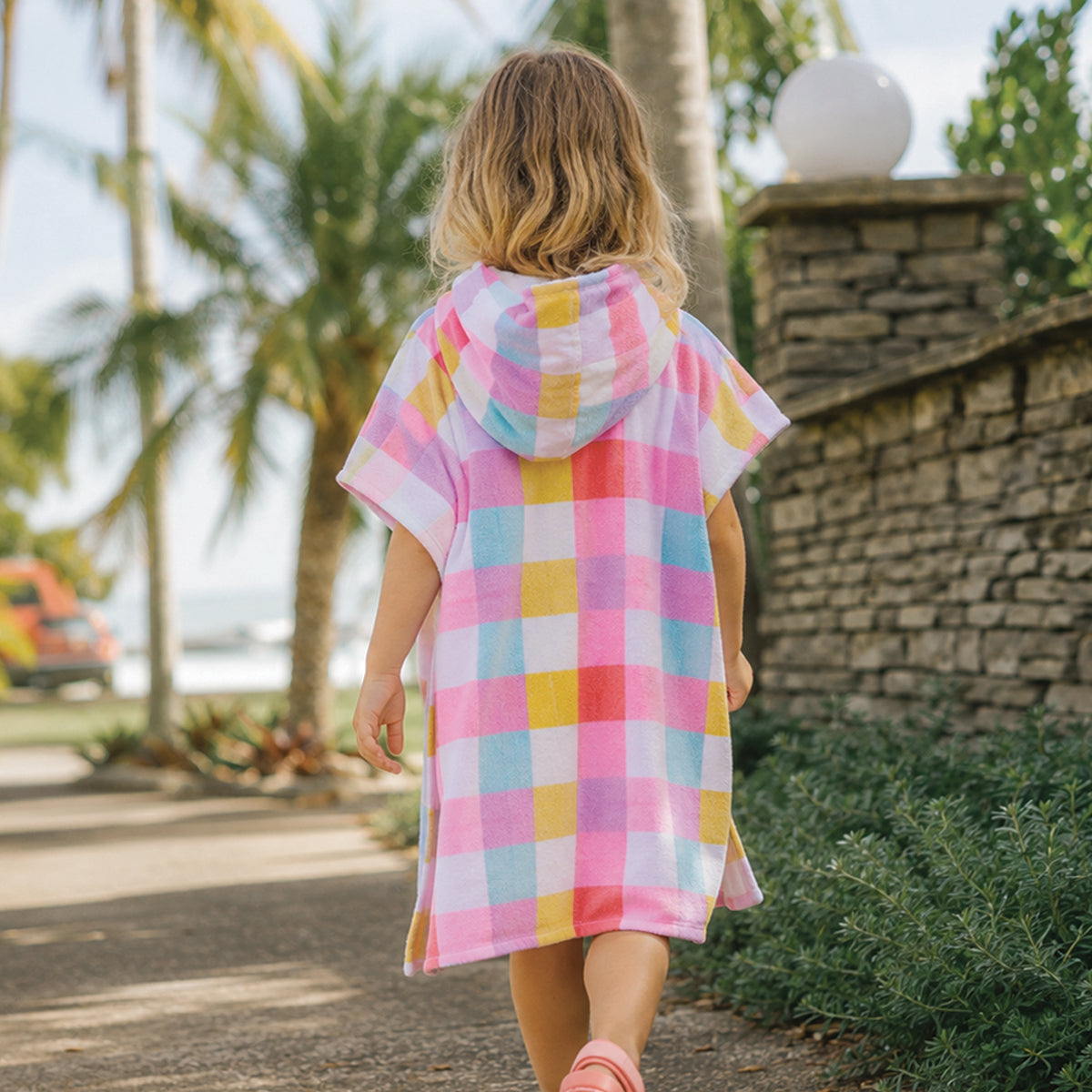 Crywolf - Hooded Towel - Pop Gingham