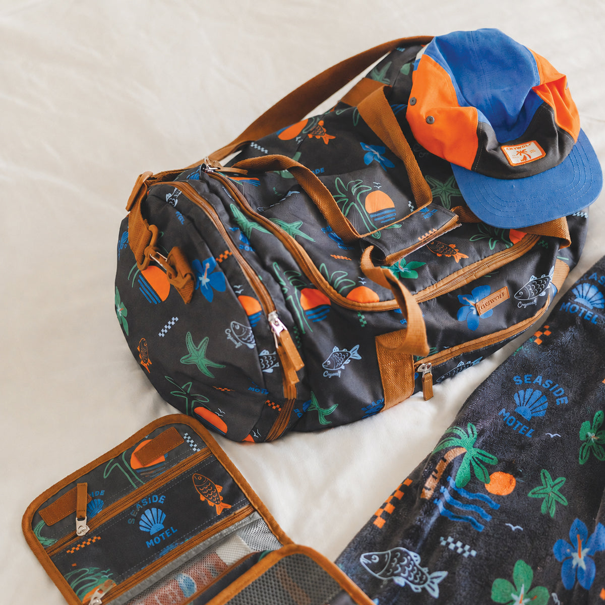 Crywolf - Packable Duffel Bag - Seaside Motel