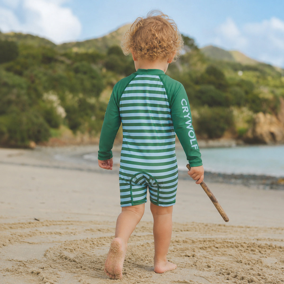 Crywolf - Baby Rash Suit - Deck Stripe