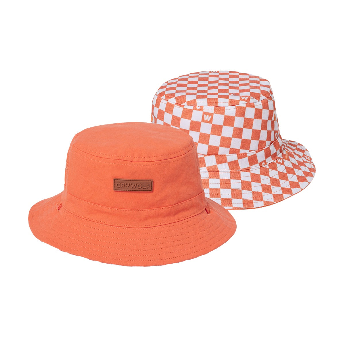 Crywolf - Reversible Bucket Hat - Sunset Check