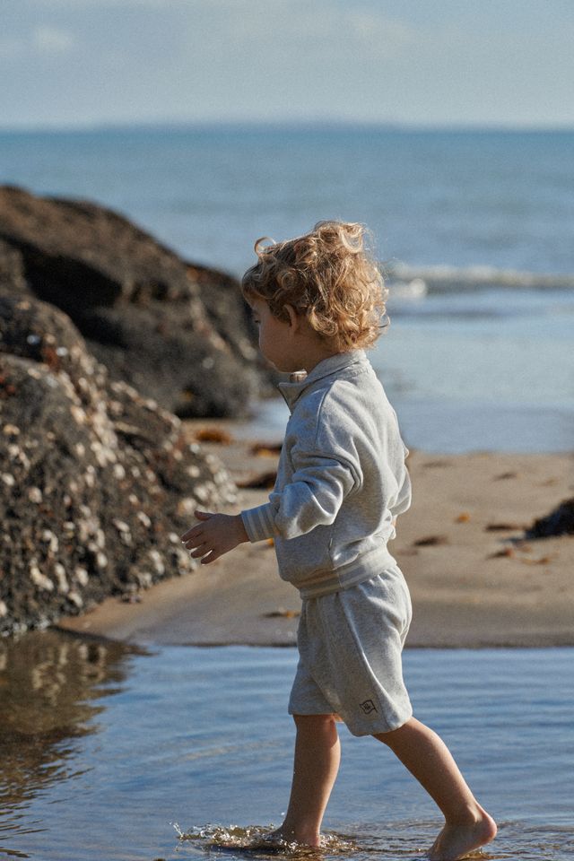 Nature Baby - Camper Sweatshirt - Light Grey Marl