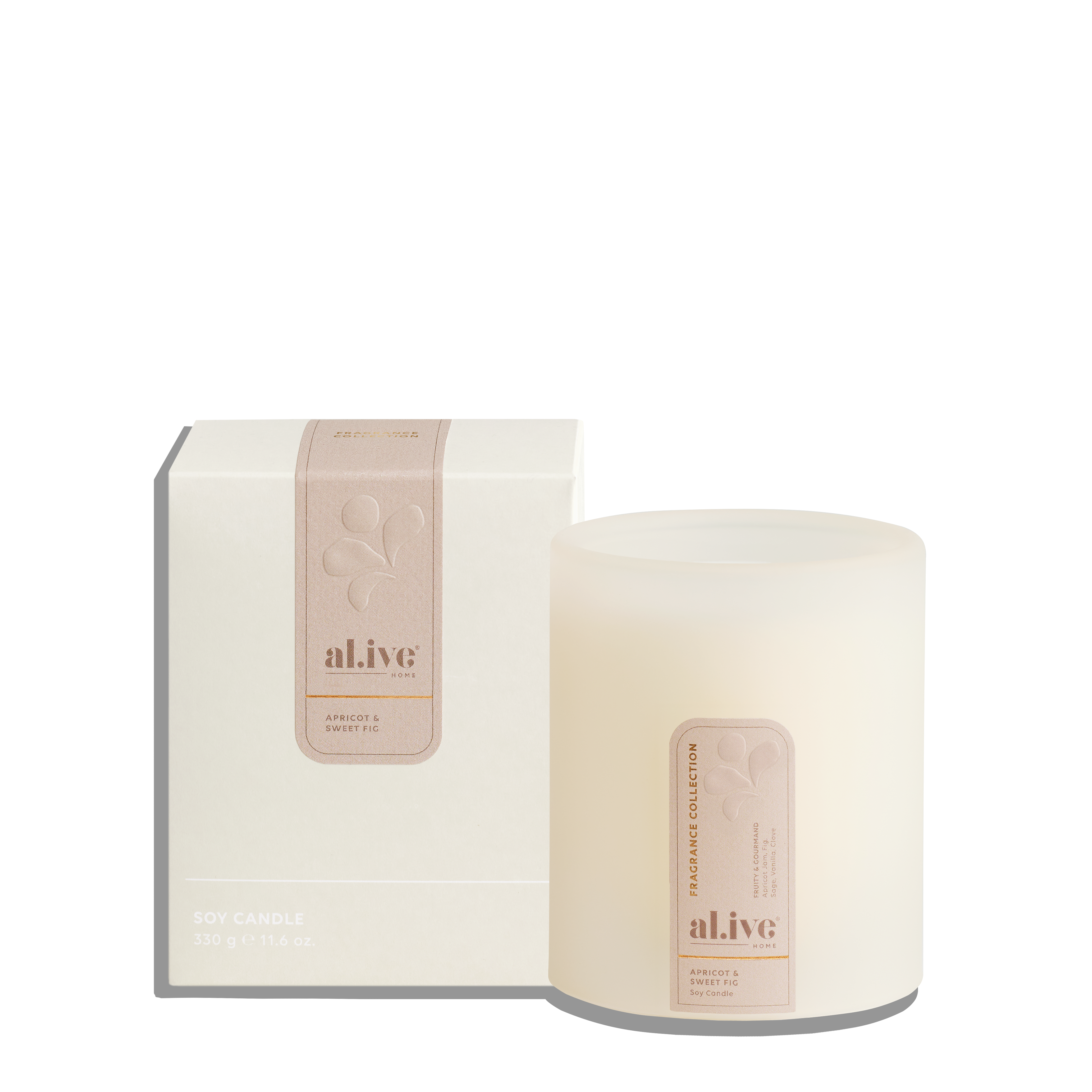 Al.ive - Soy Candle - Apricot + Sweet Fig