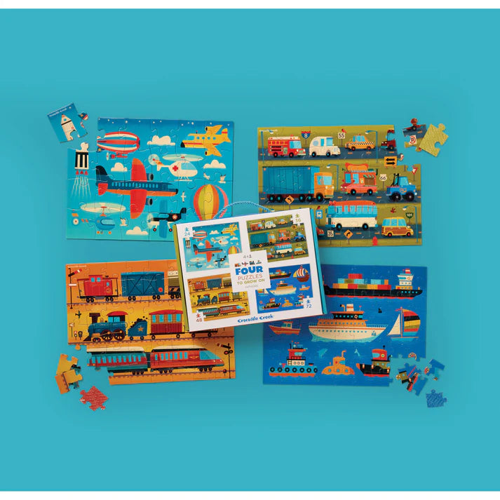 Croc Creek Four Puzzles - 24pc, 36pc, 48pc + 72pc