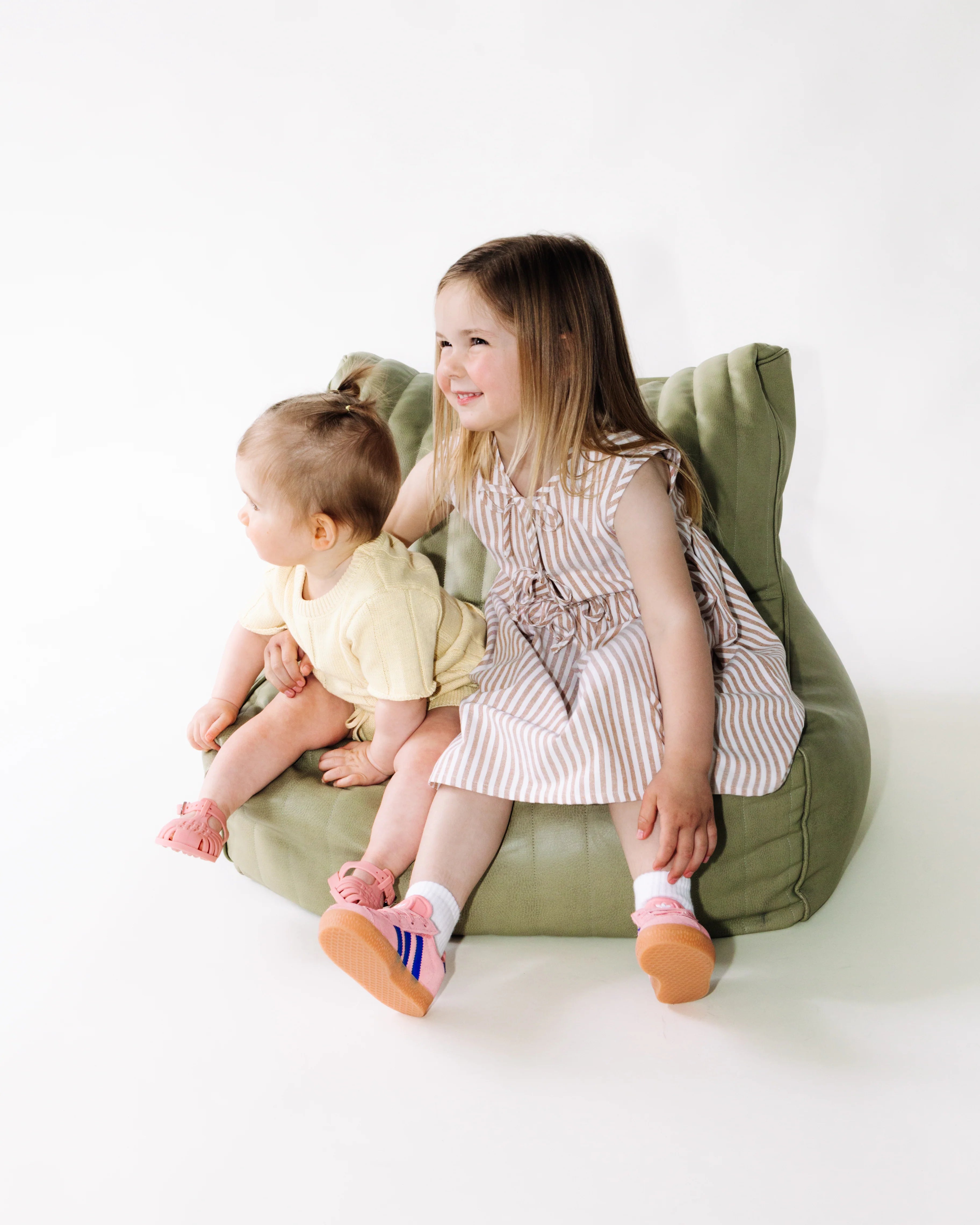Slowly Label - Ziggy Dress - Sand Stripe
