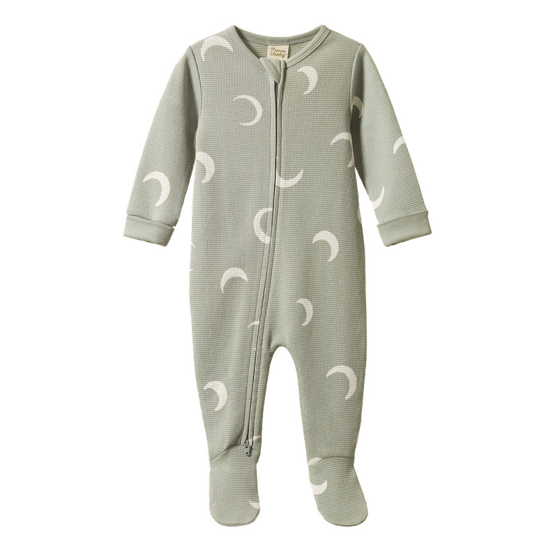 Nature Baby - Dreamlands Waffle Suit - Crescent Print