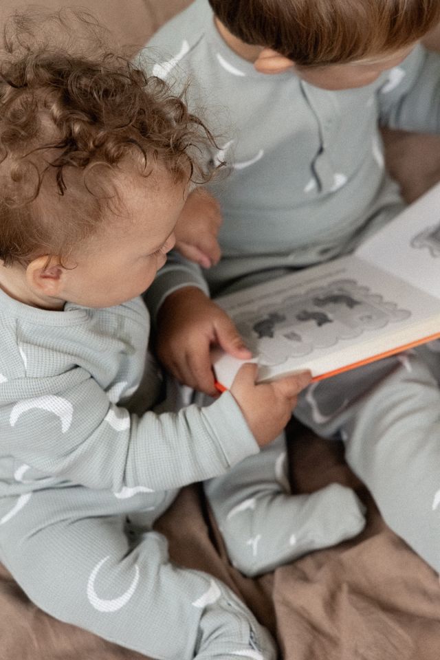 Nature Baby - Dreamlands Waffle Suit - Crescent Print