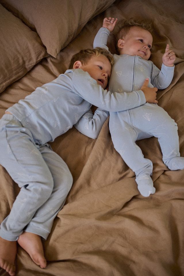 Nature Baby - Long Sleeve Pyjama Set - Paper Planes Print