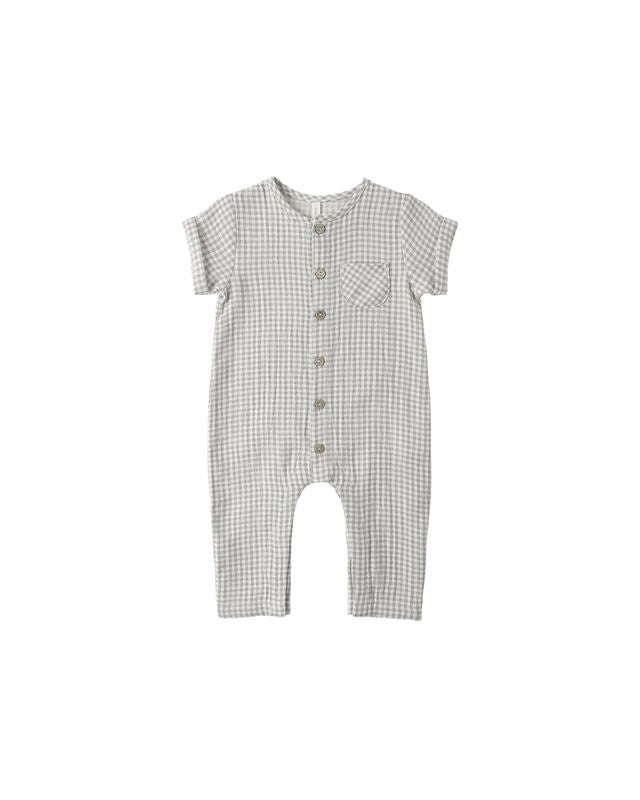 Quincy Mae - Charlie Jumpsuit - Sage Gingham