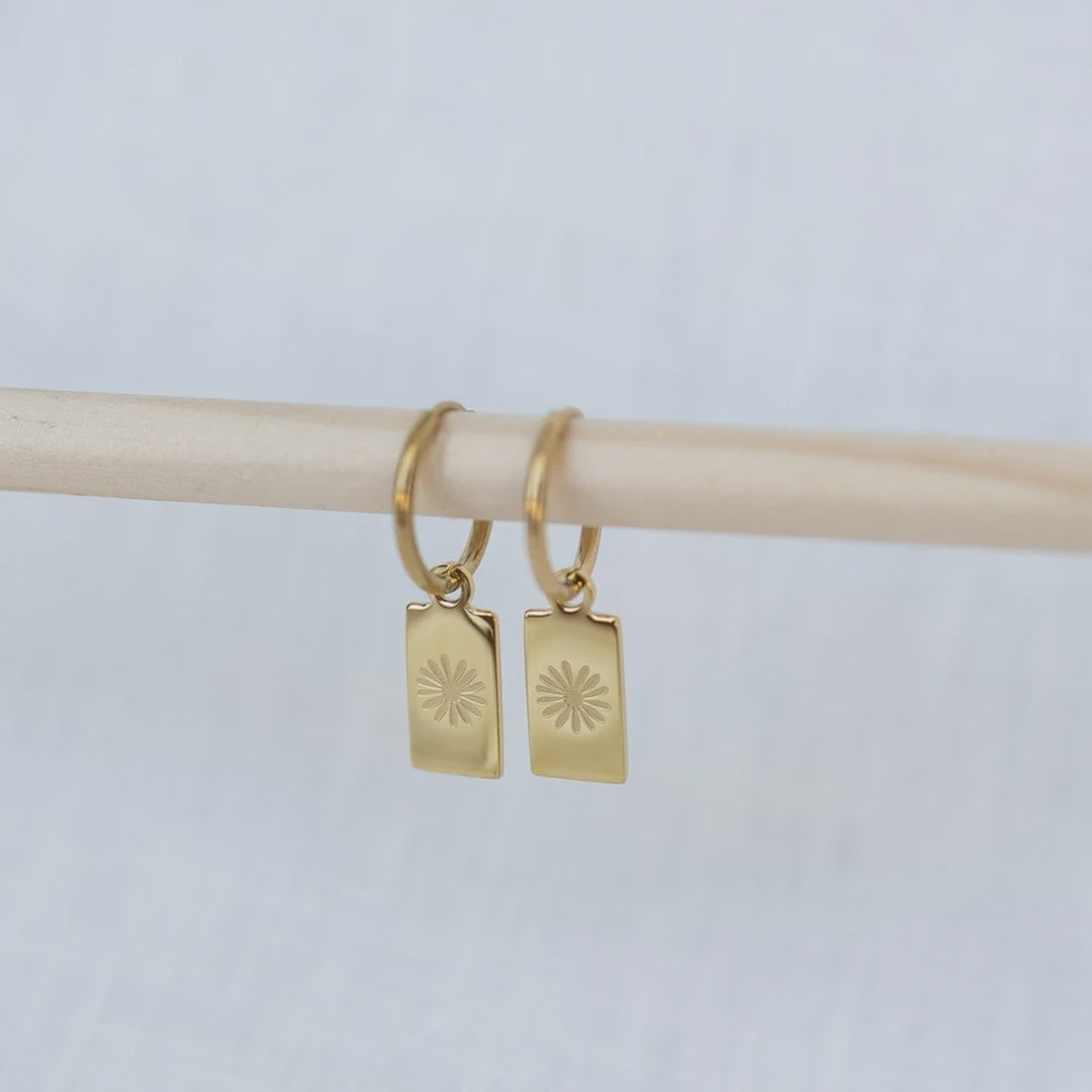 Katyb Jewellery - Daisy Hoop Earrings