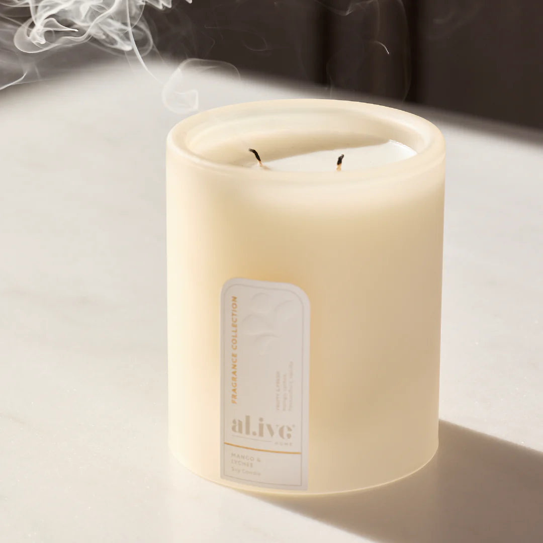Al.ive - Soy Candle - Mango + Lychee