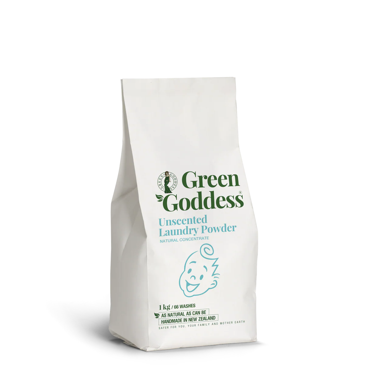 Green Goddess - Natural Laundry Powder Unscented Concentrate 1L