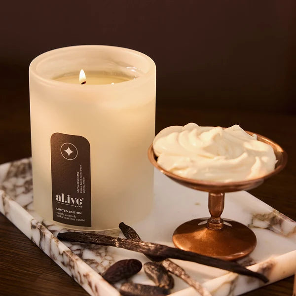 Al.ive - Soy Candle - Vanilla Cream + Tonka Bean