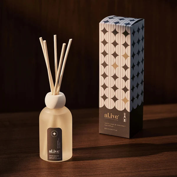 Al.ive - Reed Diffuser - Vanilla Cream + Tonka Bean